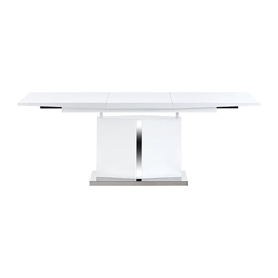 Belmonte High Gloss Extending Dining Table Large In White Furniture