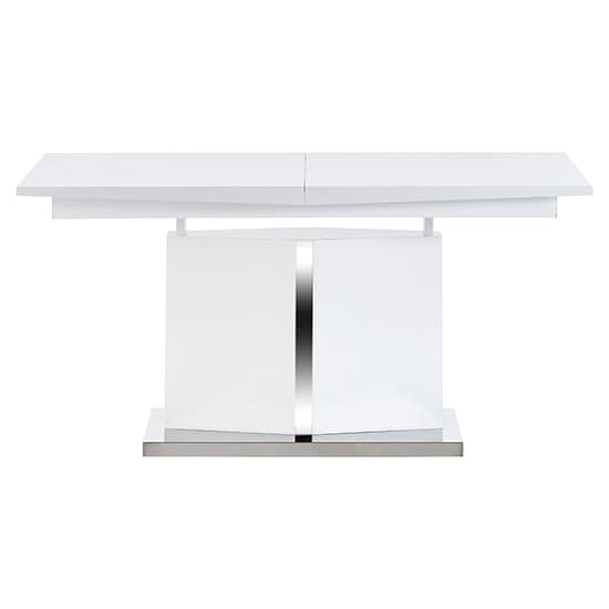 Belmonte High Gloss Extending Dining Table Large In White_8