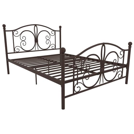 Bemba Metal Double Bed In Bronze_3