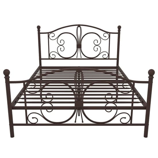 Bemba Metal Double Bed In Bronze_4