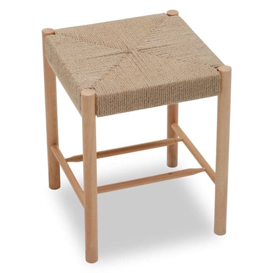 Bender Square Wooden Stool In Natural_2
