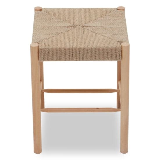 Bender Square Wooden Stool In Natural_3