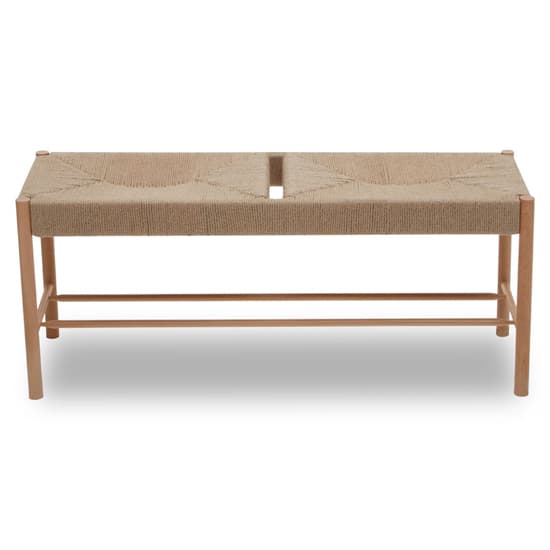 Bender Wooden Hallway Seating Bench In Natural_3