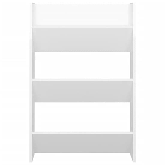 Benicia Wall High Gloss Shoe Cabinet With 6 Shelves In White_4