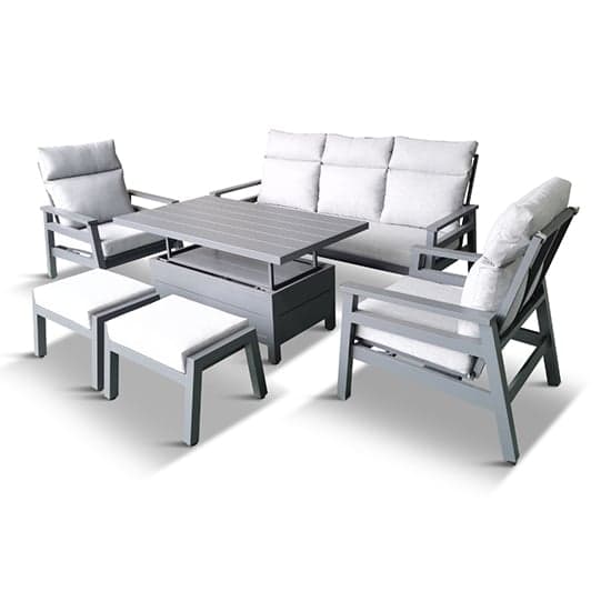 Benoit Aluminium Lounge Dining Set With Adjustable Table_2