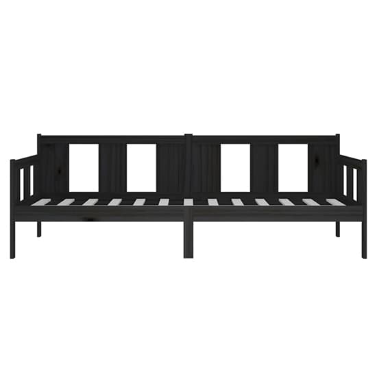 Bente Solid Pinewood Single Day Bed In Black_4