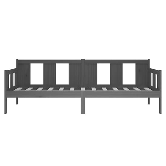 Bente Solid Pinewood Single Day Bed In Grey_4