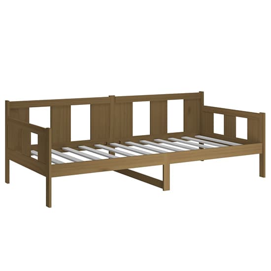 Bente Solid Pinewood Single Day Bed In Honey Brown_3