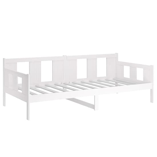 Bente Solid Pinewood Single Day Bed In White_3