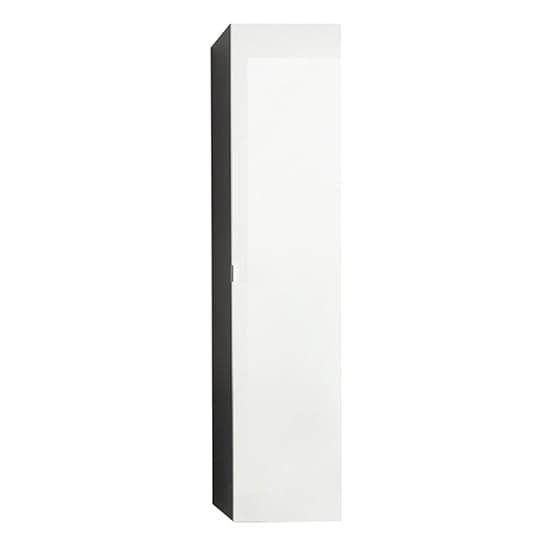 Bento Bathroom Tall Cabinet In Grey With Gloss White Fronts_1