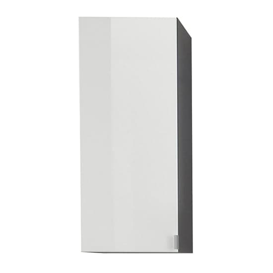 Bento Bathroom Wall Cabinet In Grey With Gloss White Fronts_1