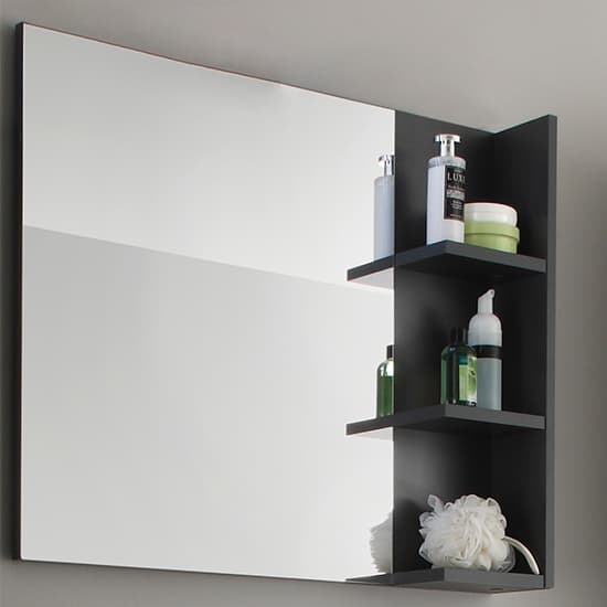 Bento Bathroom Wall Mirror With Shelves In Grey_2