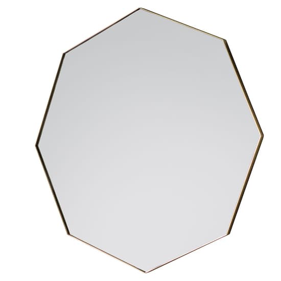 Benton Octagon Wall Mirror With Champagne Metal Frame_2