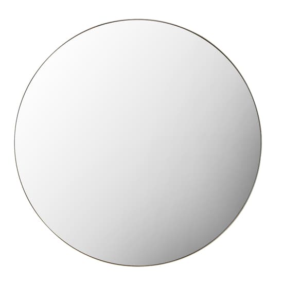 Benton Round Wall Mirror With Champagne Metal Frame_2