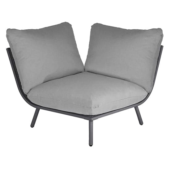 Beox Fabric Lounger Set With Roble Coffee And Side Table In Grey_2