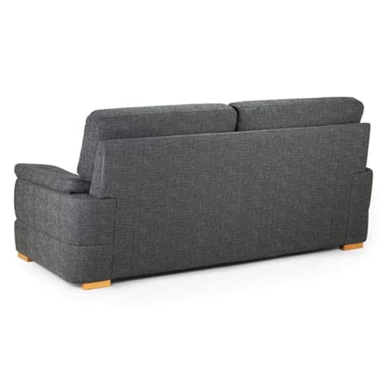 Berla Fabric 3 Seater Sofa With Wooden Legs In Slate_2