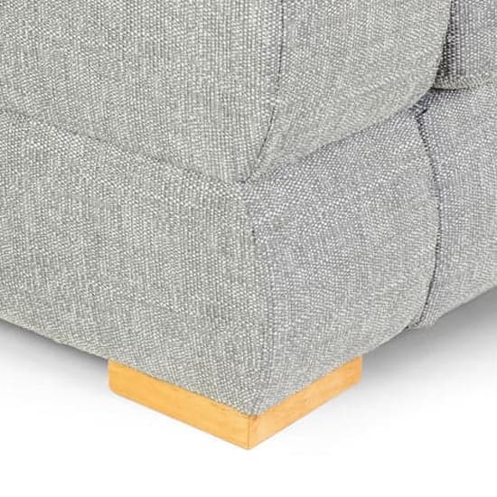 Berla Fabric Corner Sofa Left Hand With Wooden Legs In Silver_4