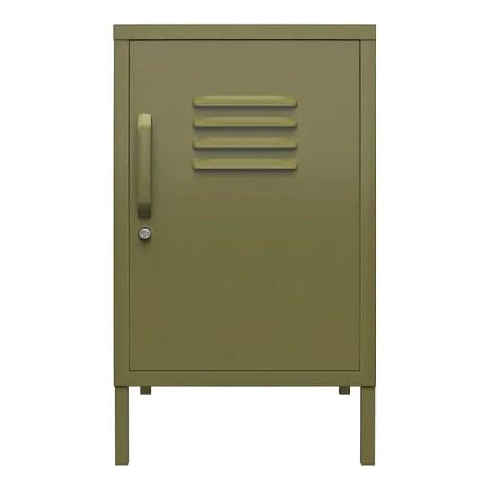 Berlin Metal Locker Storage Cabinet With 1 Door In Olive Green_3