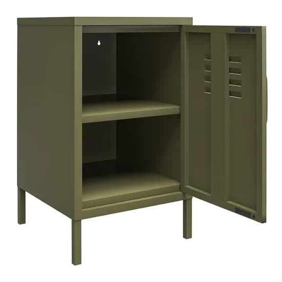 Berlin Metal Locker Storage Cabinet With 1 Door In Olive Green_4