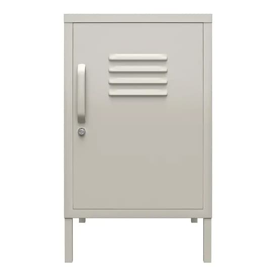 Berlin Metal Locker Storage Cabinet With 1 Door In Taupe_2
