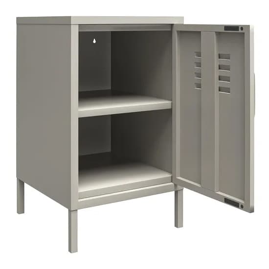Berlin Metal Locker Storage Cabinet With 1 Door In Taupe_4