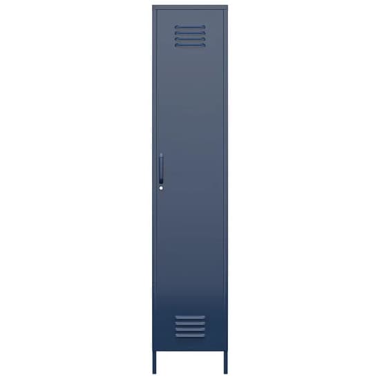 Berlin Metal Storage Cabinet Tall With 1 Door In Navy_2