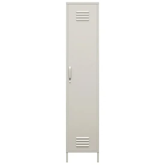 Berlin Metal Storage Cabinet Tall With 1 Door In Taupe_3