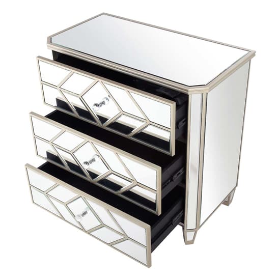 Berlin Mirrored Chest Of 3 Drawers In Champagne_4
