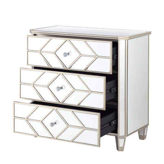 Berlin Mirrored Chest Of 3 Drawers In Champagne_7