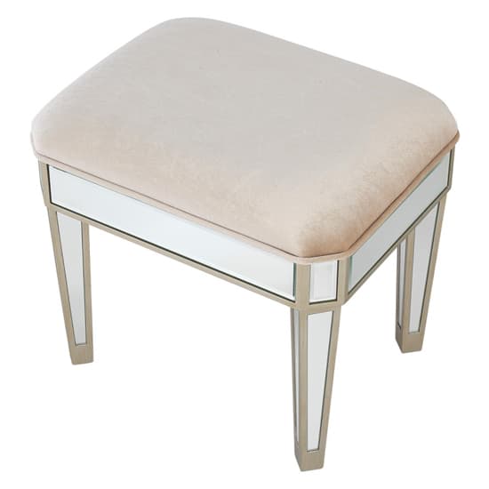 Berlin Mirrored Dressing Stool In Champagne_2