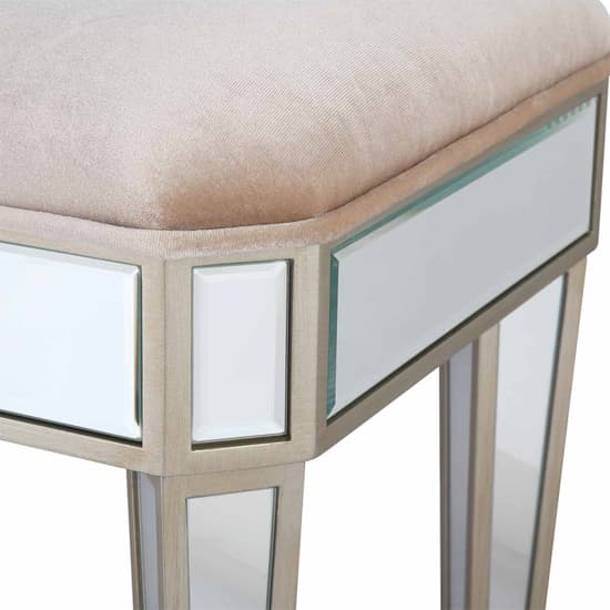 Berlin Mirrored Dressing Stool In Champagne_4