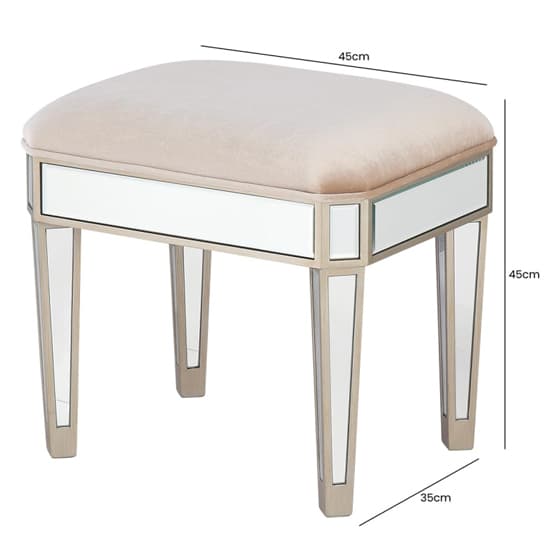 Berlin Mirrored Dressing Stool In Champagne_5