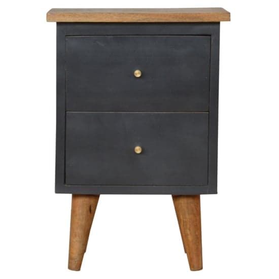 Berth Wooden Bedside Cabinet In Midnight Blue Painted And Oak_2
