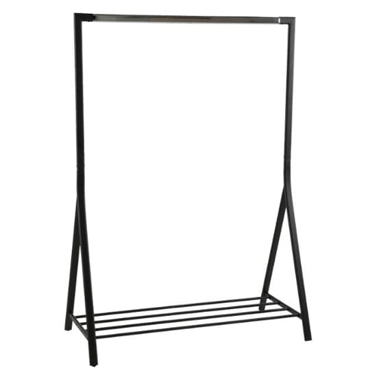 Beryl Metal Clothes Rack In Black And Chrome_2