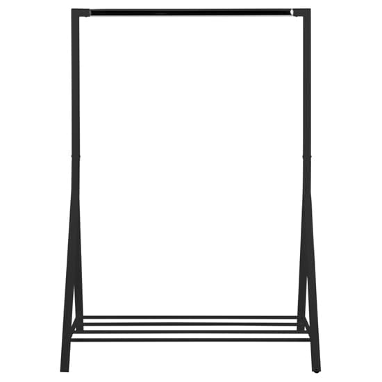 Beryl Metal Clothes Rack In Black And Chrome_3