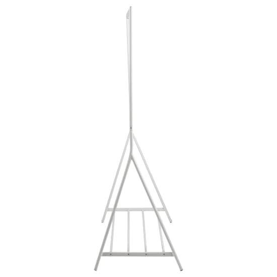 Beryl Metal Clothes Rack In White And Chrome_4