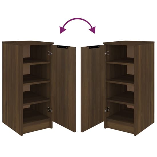 Betsi Wooden Shoe Storage Cabinet With 1 Door In Brown Oak_5