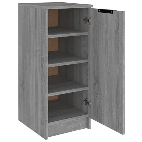 Betsi Wooden Shoe Storage Cabinet With 1 Door In Grey Sonoma Oak_4
