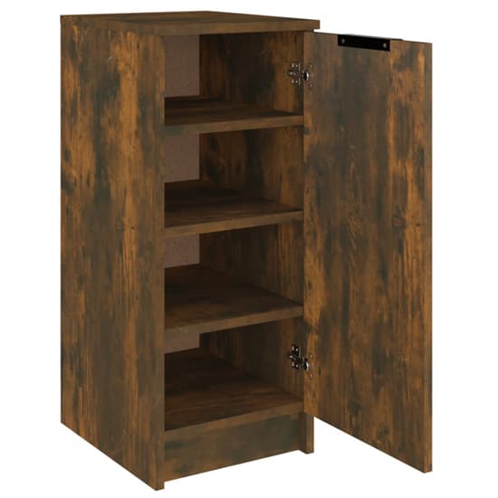 Betsi Wooden Shoe Storage Cabinet With 1 Door In Smoked Oak_4