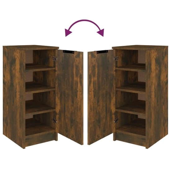 Betsi Wooden Shoe Storage Cabinet With 1 Door In Smoked Oak_5