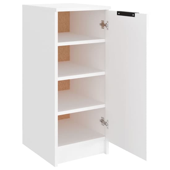 Betsi Wooden Shoe Storage Cabinet With 1 Door In White_4