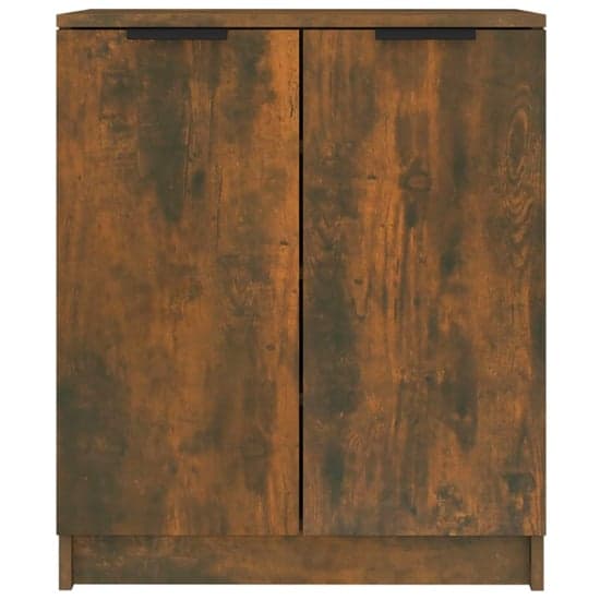 Betsi Wooden Shoe Storage Cabinet With 2 Doors In Smoked Oak_4