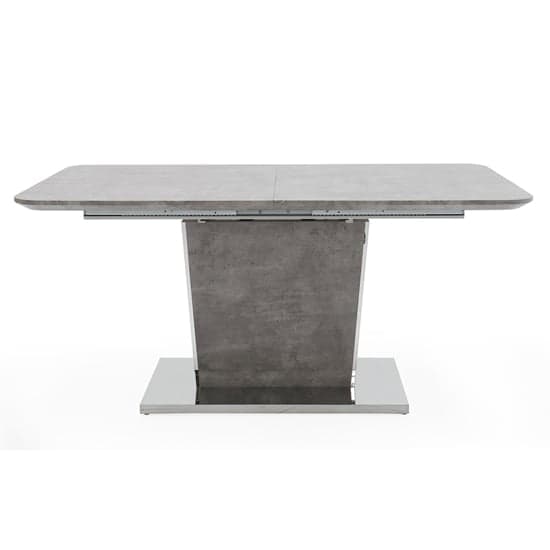 Bette Large Wooden Extending Dining Table In Concrete Effect_2