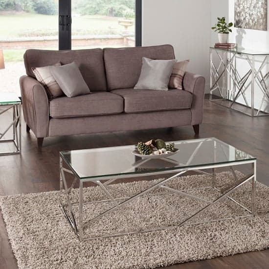 Betty Glass Coffee Table With Polished Stainless Steel Base_6
