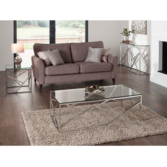 Betty Glass Coffee Table With Polished Stainless Steel Base_8