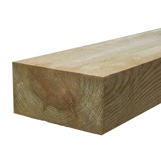 Bexa Set Of 2 Wooden 0.9m Sleepers Blocks In Natural Timber_2