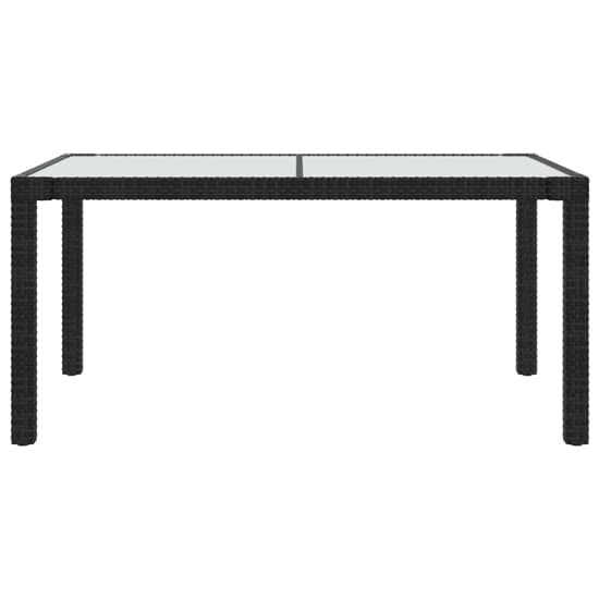 Bexter Glass Top Garden Dining Table Rectangular In Black White_2