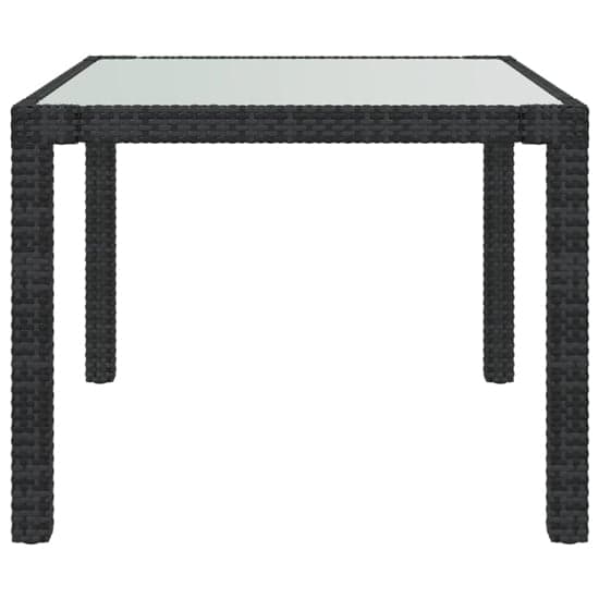 Bexter Glass Top Garden Dining Table Square In Black And White_2