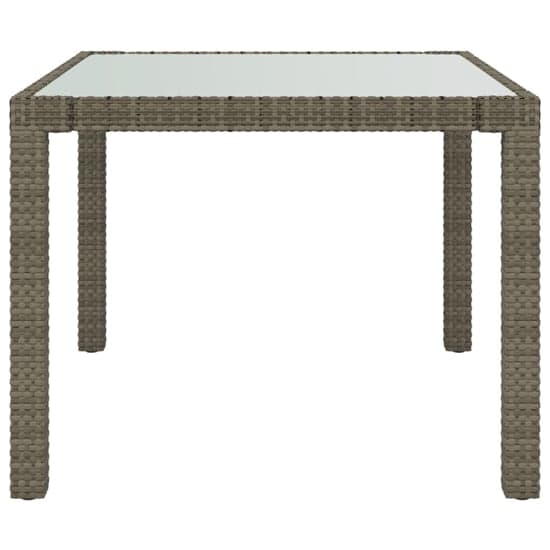 Bexter Glass Top Garden Dining Table Square In Grey And White_2