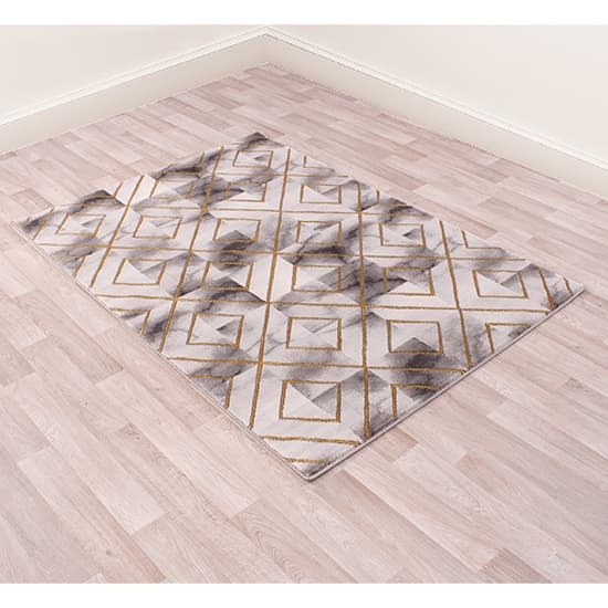 Bianco 196SA 120x170cm Luxury Rug In Cream And Gold_6